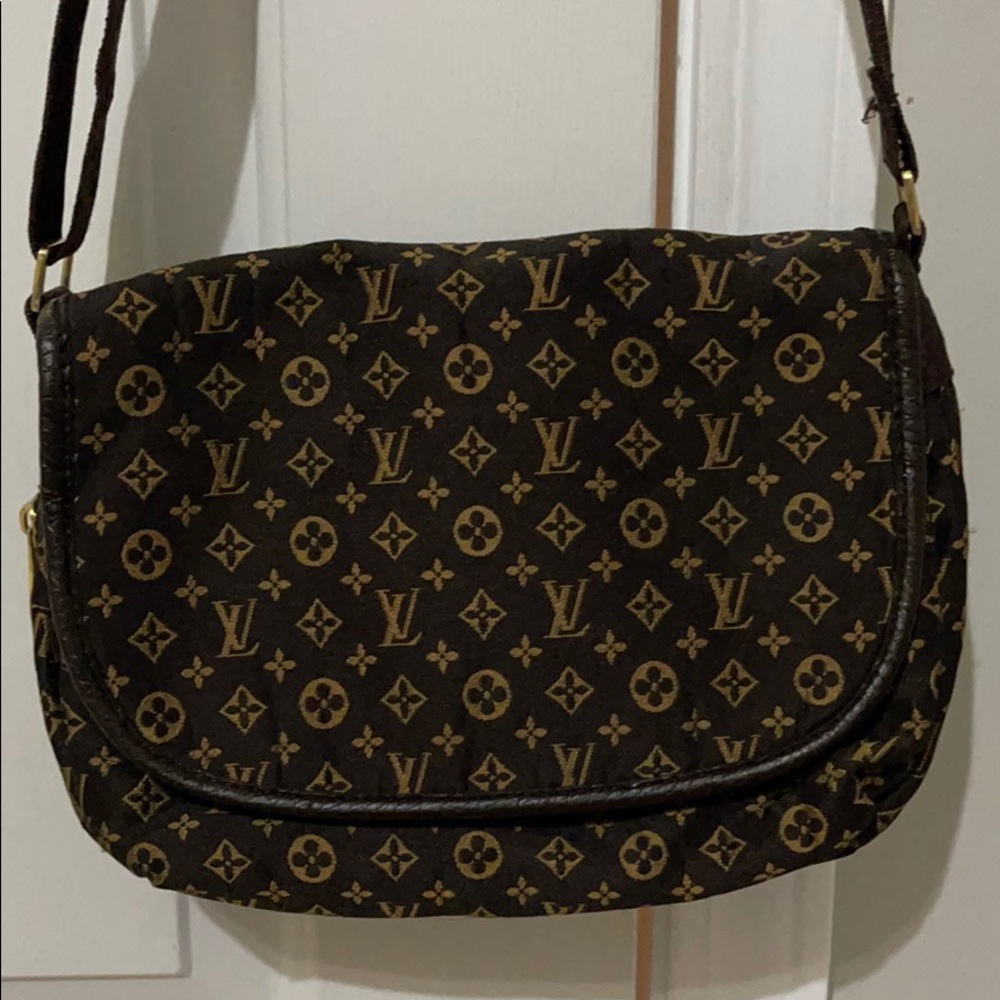 Faux Louis Vuitton Fabric Satchel